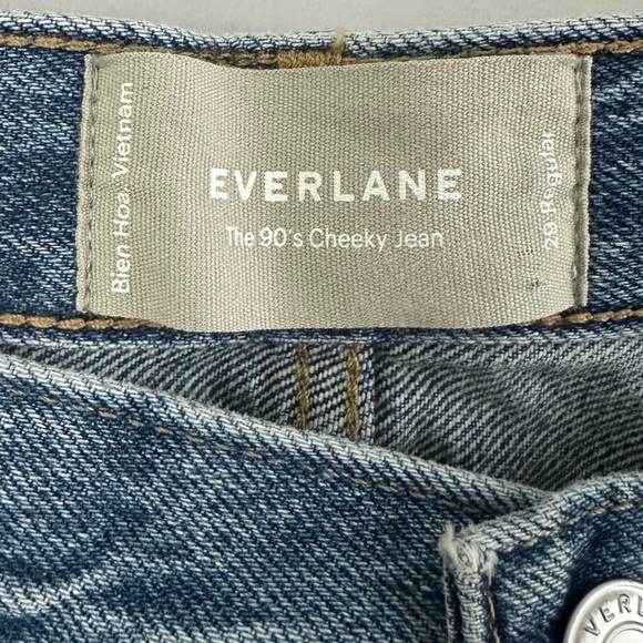 Everlane 90's Cheeky High Waisted Straight Leg Jeans Womens Size Waist 30 - Picture 3 of 6